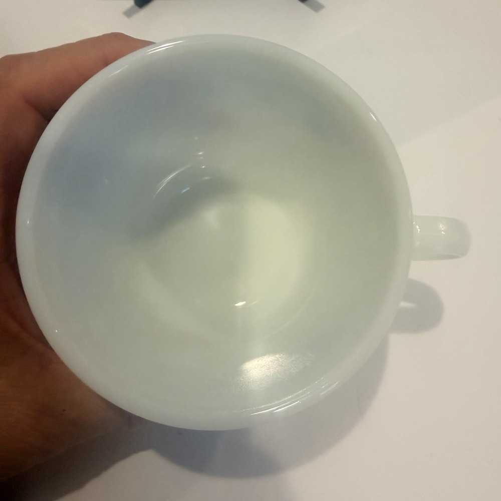 Pyrex Coffee Mug w/ matching Correlle Saucer Morning Blue Pattern Set Of 4 - Picture 5 of 9